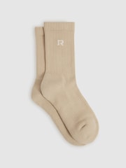Reiss Rihanna Cotton-Blend Logo-Embroidered Crew Socks - Imagen 1 de 3