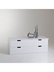 La Redoute Intérieurs White Crawley Chest of 2 Drawers - Image 1 of 2