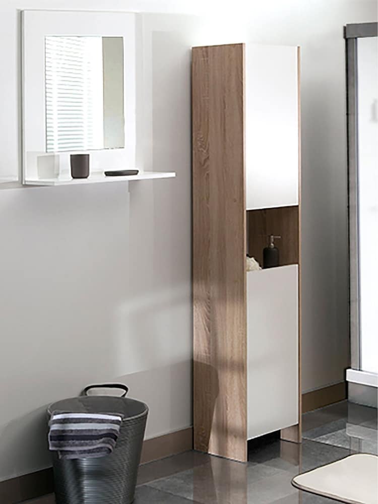 La Redoute Intérieurs Oak Banero Bathroom Column Storage Unit - Image 1 of 6