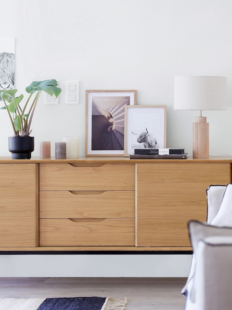 La Redoute Intérieurs Noyeto Oak Veneer Sideboard - Image 1 of 6
