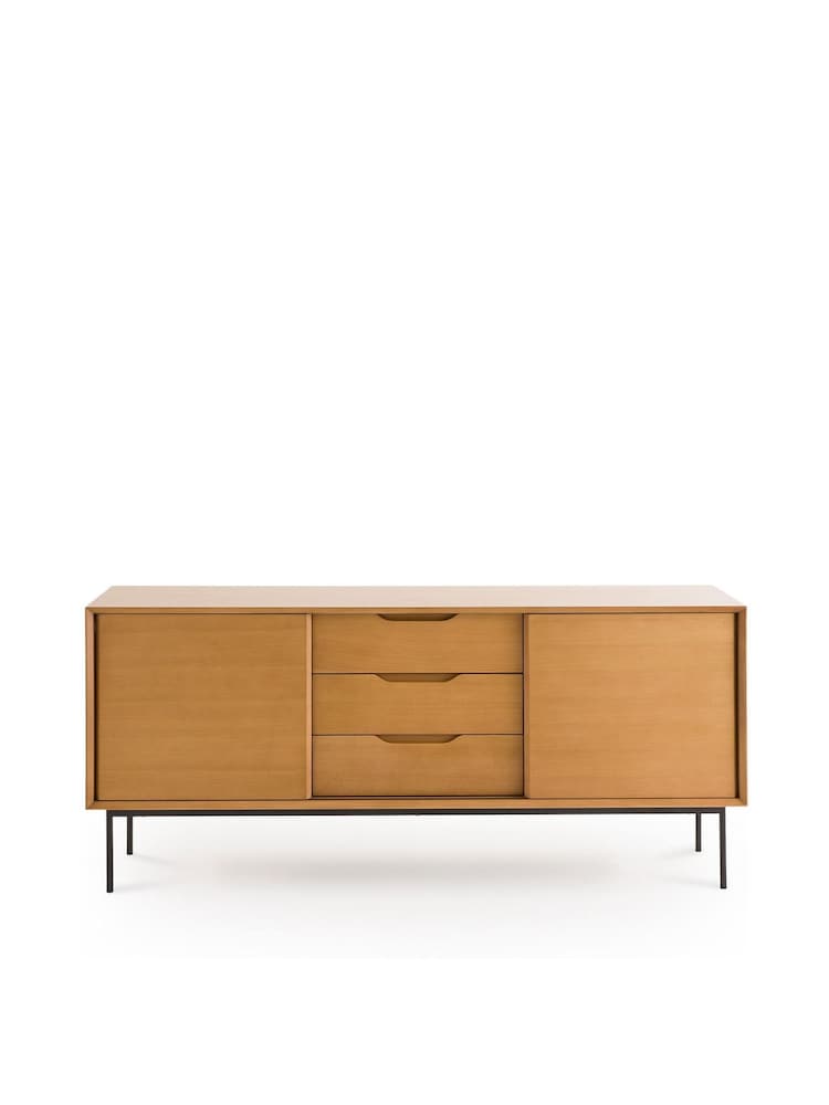 La Redoute Intérieurs Noyeto Oak Veneer Sideboard - Image 2 of 6