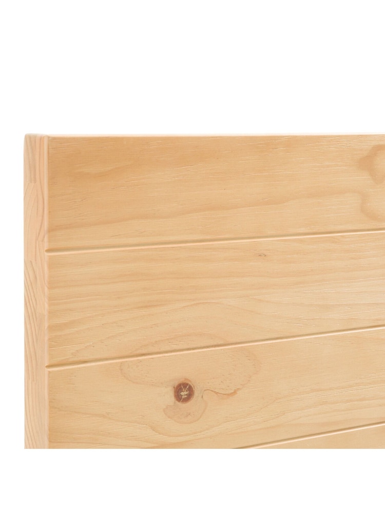 La Redoute Intérieurs Light Wood Jalun Brushed Solid Pine Super King Headboard - Image 4 of 4