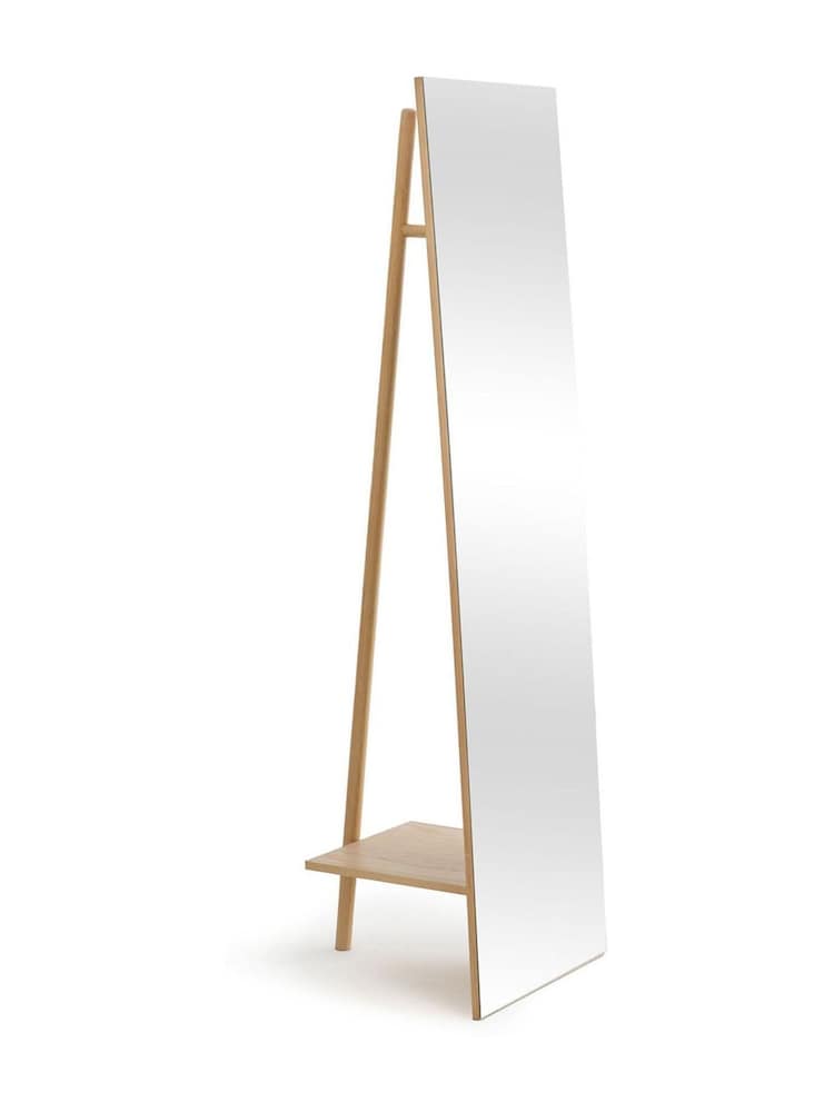 La Redoute Intérieurs Natural Adargi Standalone Mirror with Hanging Rail - Image 1 of 5