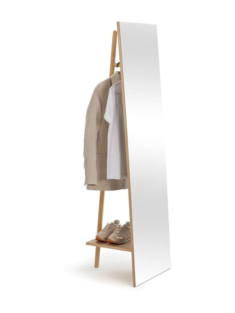La Redoute Intérieurs Natural Adargi Standalone Mirror with Hanging Rail - Image 5 of 5