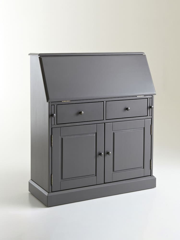 La Redoute Intérieurs Charcoal Betta Secretary Desk - Image 1 of 3