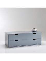 La Redoute Intérieurs Grey Crawley Chest of 2 Drawers - Image 1 of 1