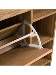 La Redoute Intérieurs Wood and Metal Jarta Ash Veneer 3-Door Shoe Cabinet - Image 4 of 6