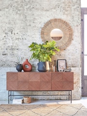 La Redoute Intérieurs Oak Jerem Oak Veneered Textured Sideboard - Image 1 of 6