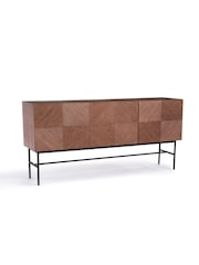La Redoute Intérieurs Oak Jerem Oak Veneered Textured Sideboard - Image 3 of 6