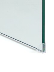 La Redoute Intérieurs Glass Transparent Joan Tempered Glass Console Desk - Image 4 of 5