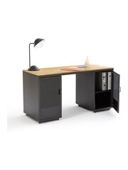 La Redoute Intérieurs Grey and Wood Agama Metal & Oak Desk - Image 5 of 7