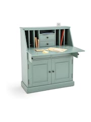 La Redoute Intérieurs Grey Green Betta Secretary Desk - Image 3 of 5