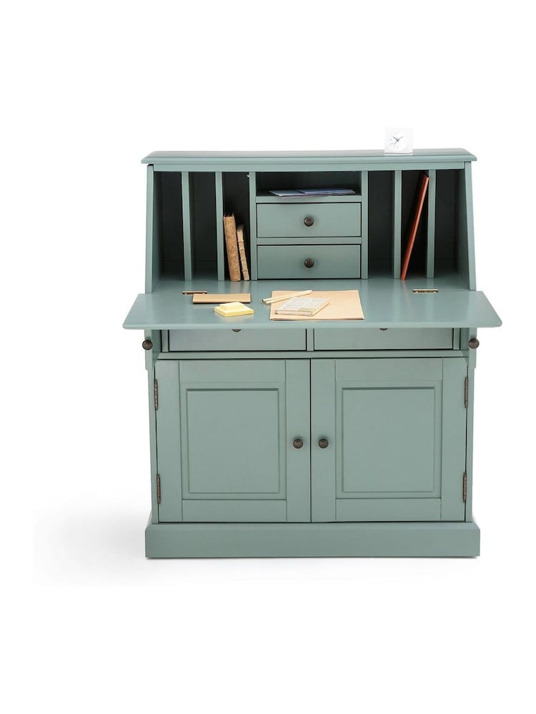 La Redoute Intérieurs Grey Green Betta Secretary Desk - Image 5 of 5