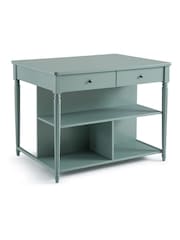 La Redoute Intérieurs Green Baudry Pine Kitchen Island - Image 3 of 6