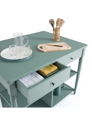 La Redoute Intérieurs Green Baudry Pine Kitchen Island - Image 4 of 6