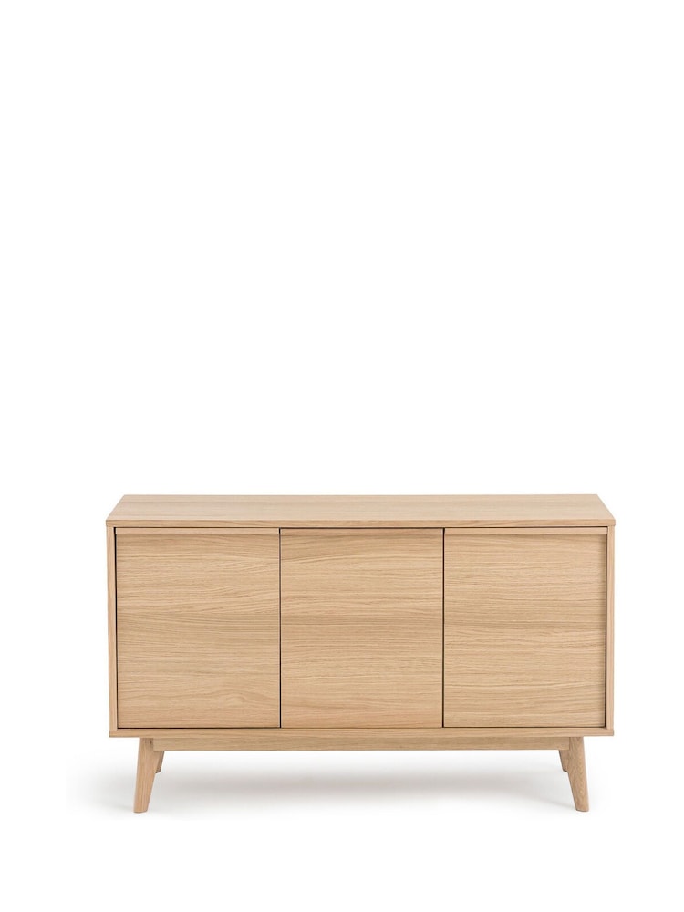 La Redoute Intérieurs Oak Aram Oak Veneer 3-Door Sideboard - Image 1 of 5