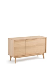 La Redoute Intérieurs Oak Aram Oak Veneer 3-Door Sideboard - Image 2 of 5