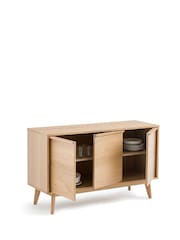 La Redoute Intérieurs Oak Aram Oak Veneer 3-Door Sideboard - Image 3 of 5