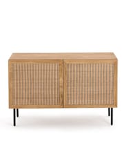 La Redoute Intérieurs Natural Tekora Solid Teak and Woven Rattan Sideboard - Image 1 of 7