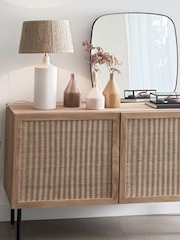 La Redoute Intérieurs Natural Tekora Solid Teak and Woven Rattan Sideboard - Image 7 of 7