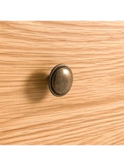 La Redoute Intérieurs Natural Ajulne Oak & Marble Chest of 3 Drawers - Image 4 of 7