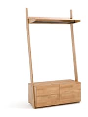 La Redoute Intérieurs Natural Domeno Solid Oak 4-Drawer Wardrobe Unit - Image 1 of 6