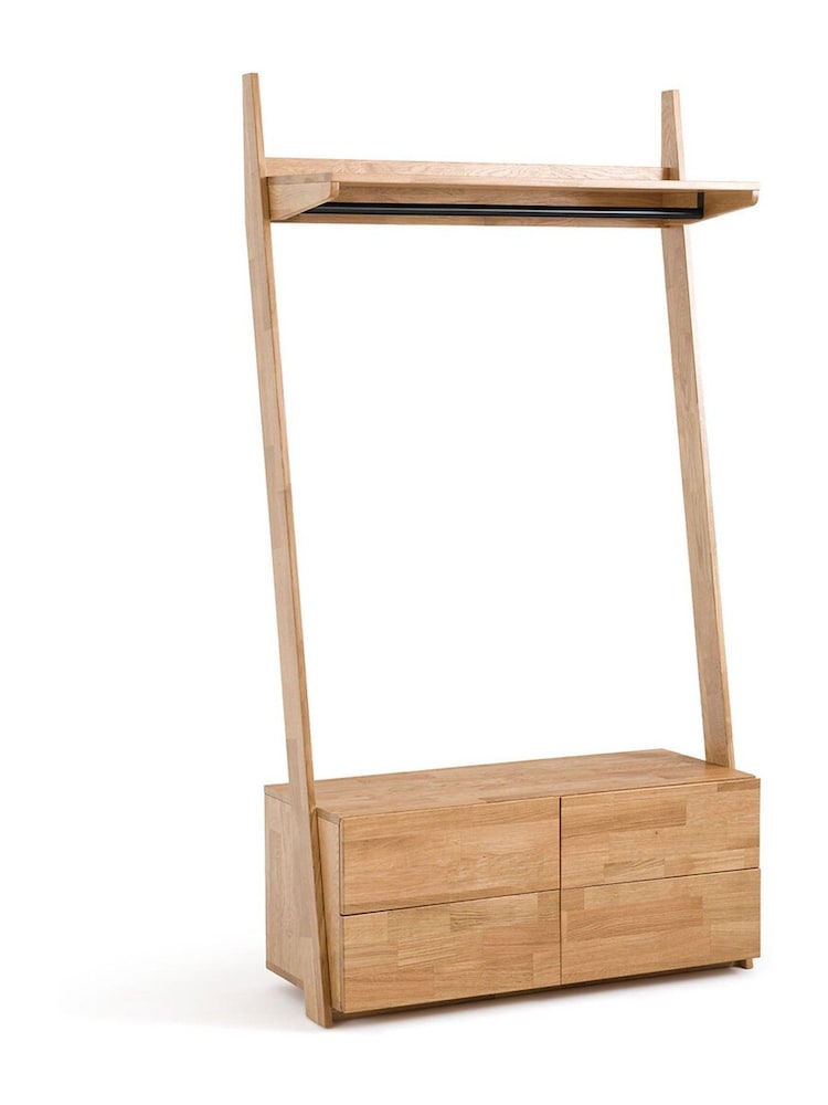 La Redoute Intérieurs Natural Domeno Solid Oak 4-Drawer Wardrobe Unit - Image 1 of 6