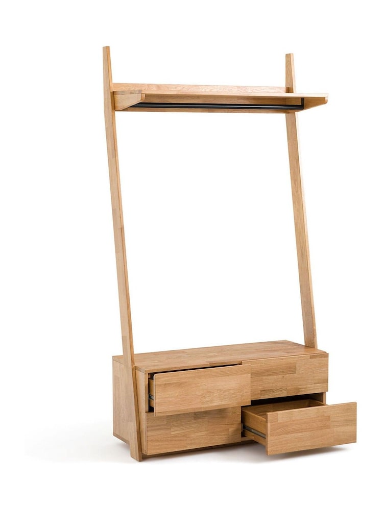 La Redoute Intérieurs Natural Domeno Solid Oak 4-Drawer Wardrobe Unit - Image 2 of 6