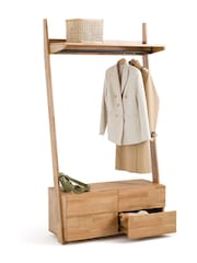 La Redoute Intérieurs Natural Domeno Solid Oak 4-Drawer Wardrobe Unit - Image 3 of 6