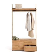 La Redoute Intérieurs Natural Domeno Solid Oak 4-Drawer Wardrobe Unit - Image 4 of 6