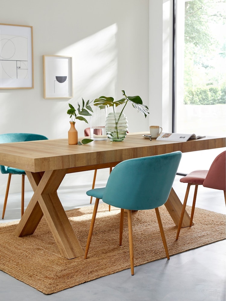 La Redoute Intérieurs Oak Albani 18 Seater Extendable Table - Image 1 of 6