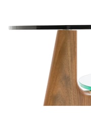 La Redoute Intérieurs Aiole Glass and Walnut Double-Top Coffee Table - Image 3 of 4