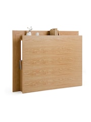 La Redoute Intérieurs Light Wood Essena Oak Veneer Storage Super King Headboard - Image 2 of 5
