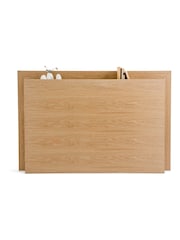 La Redoute Intérieurs Light Wood Essena Oak Veneer Storage Super King Headboard - Image 4 of 5