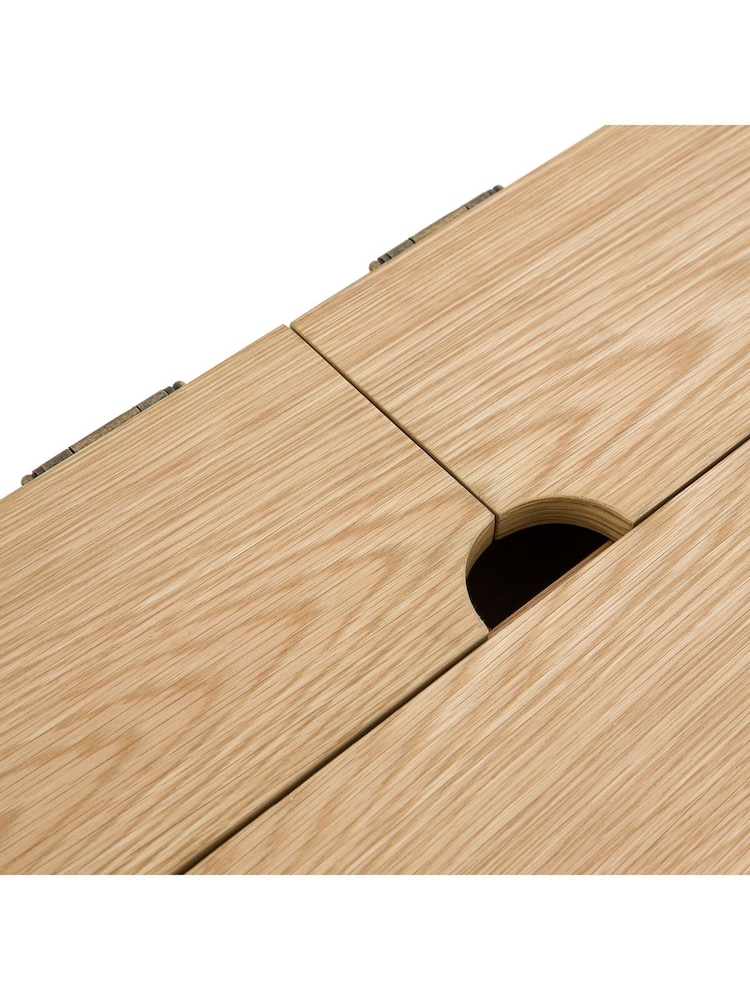 La Redoute Intérieurs Briniac Oak Veneer Desk - Image 6 of 6