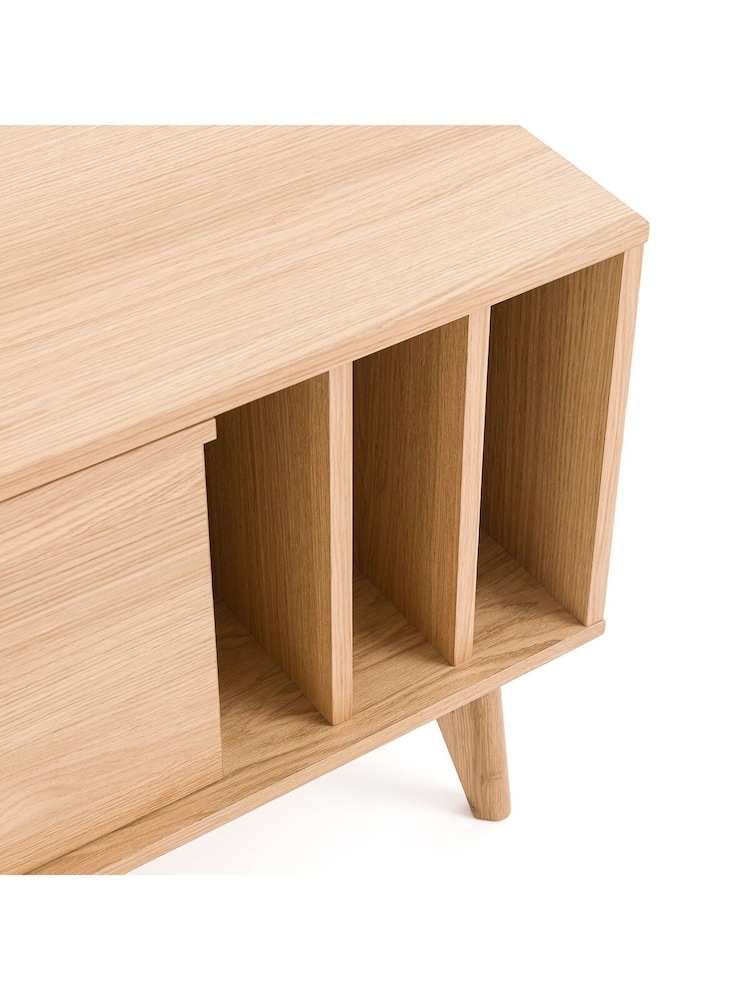 La Redoute Intérieurs Natural Aram Vinyl Record Cabinet - Image 2 of 5