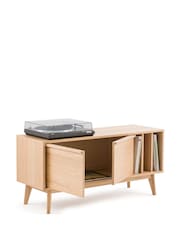 La Redoute Intérieurs Natural Aram Vinyl Record Cabinet - Image 4 of 5