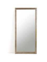 La Redoute Intérieurs Aged Gold Afsan Solid Mango Wood Rectangular Mirror - Image 1 of 2