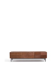 La Redoute Intérieurs Jerem 180cm Textured Front Walnut Stained TV Unit - Image 3 of 6