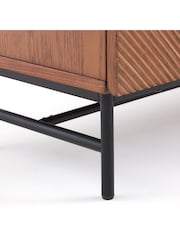 La Redoute Intérieurs Jerem 180cm Textured Front Walnut Stained TV Unit - Image 5 of 6