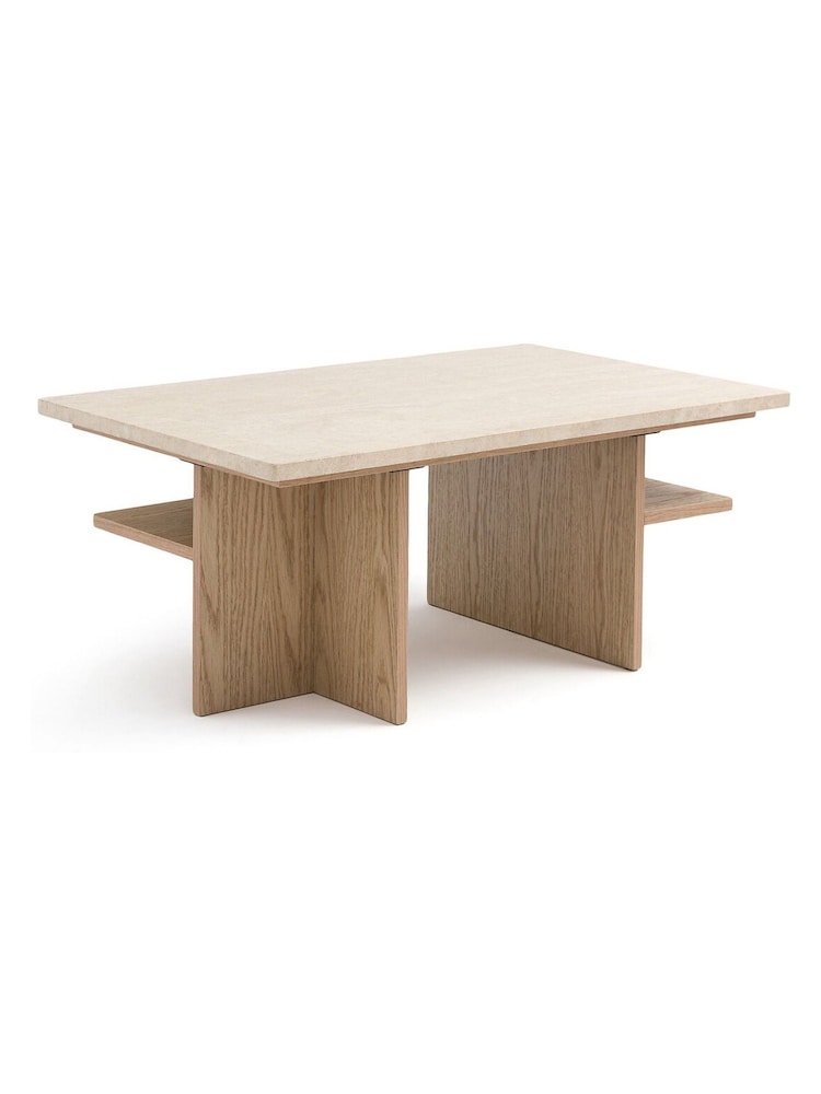 La Redoute Intérieurs Travertine Caliste Travertine Coffee Table - Image 2 of 7