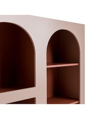 La Redoute Intérieurs Powder Pink Archy Pine 5-Compartment Bookcase - Image 5 of 6