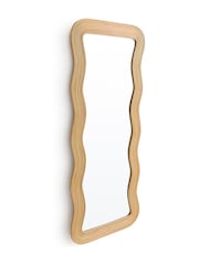 La Redoute Intérieurs Natural Kiza 180cm High Wavy Rattan Mirror - Image 2 of 5