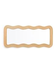 La Redoute Intérieurs Natural Kiza 180cm High Wavy Rattan Mirror - Image 3 of 5