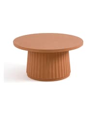 La Redoute Intérieurs Brick Red Cannelli Cement Fibre Coffee Table - Image 2 of 4