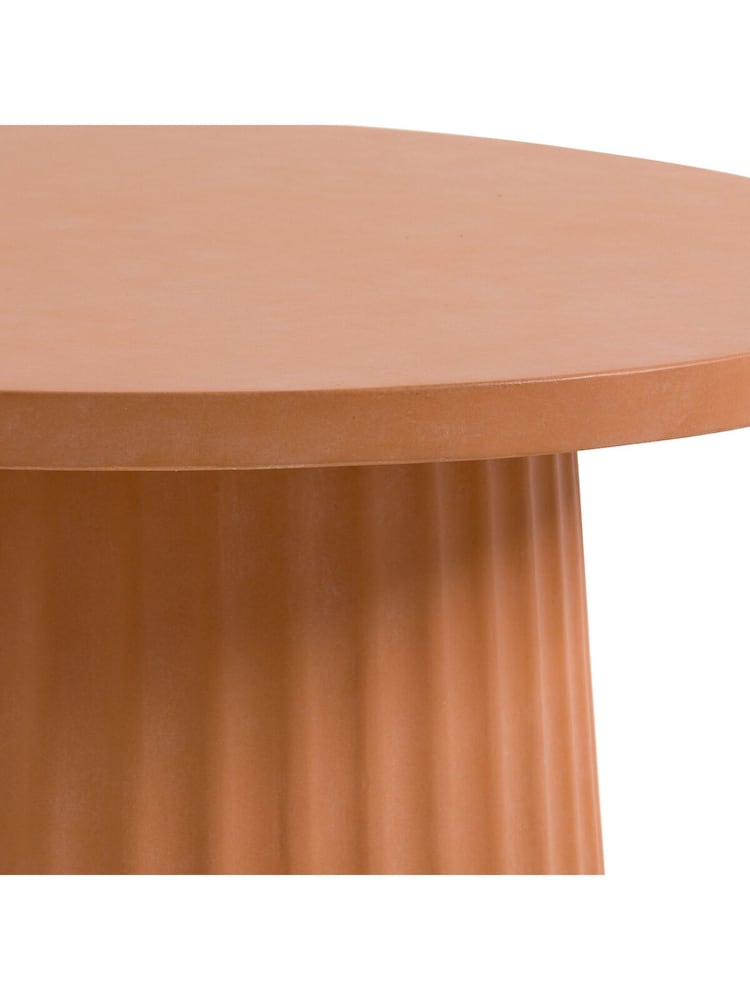 La Redoute Intérieurs Brick Red Cannelli Cement Fibre Coffee Table - Image 4 of 4