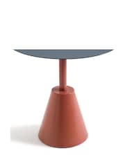 La Redoute Intérieurs Blue Terracotta Klapi Metal Garden Table - Image 2 of 4
