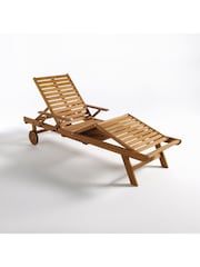 La Redoute Intérieurs Acacia Euka Garden Sun Lounger with Armrests - Image 7 of 7