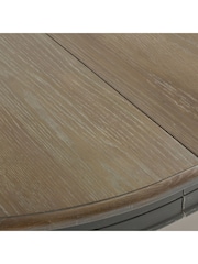 La Redoute Intérieurs Charcoal Eulali Extendable Round 4-12 Seater Dining Table - Image 3 of 4