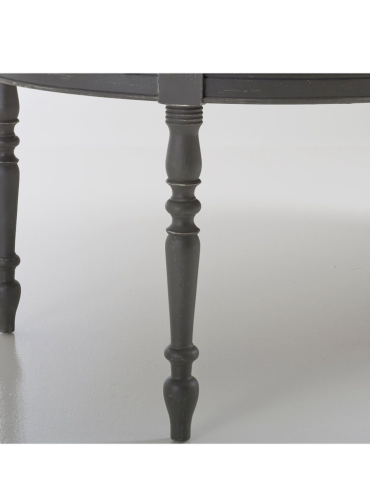 La Redoute Intérieurs Charcoal Eulali Extendable Round 4-12 Seater Dining Table - Image 4 of 4